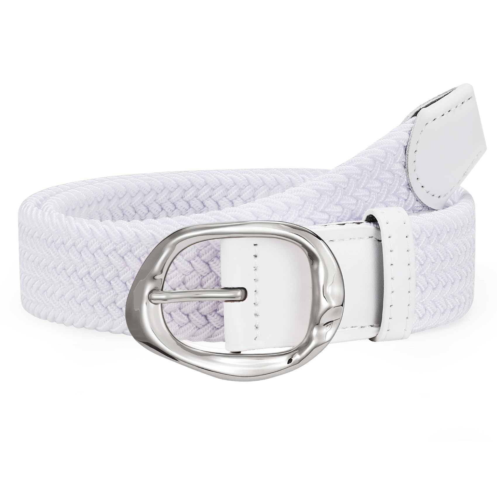 Women Braided Elastic Belt For Golf