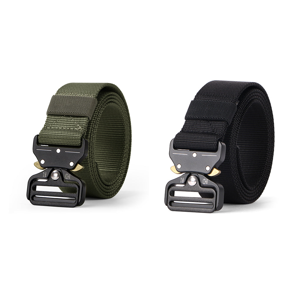 Tactical Heavy Duty Belt Sansths Men Military Webbing Belt 1.5ââ‚?Quick-Release Riggers Web Belt with Metal Buckle - JASGOOD OFFICIAL