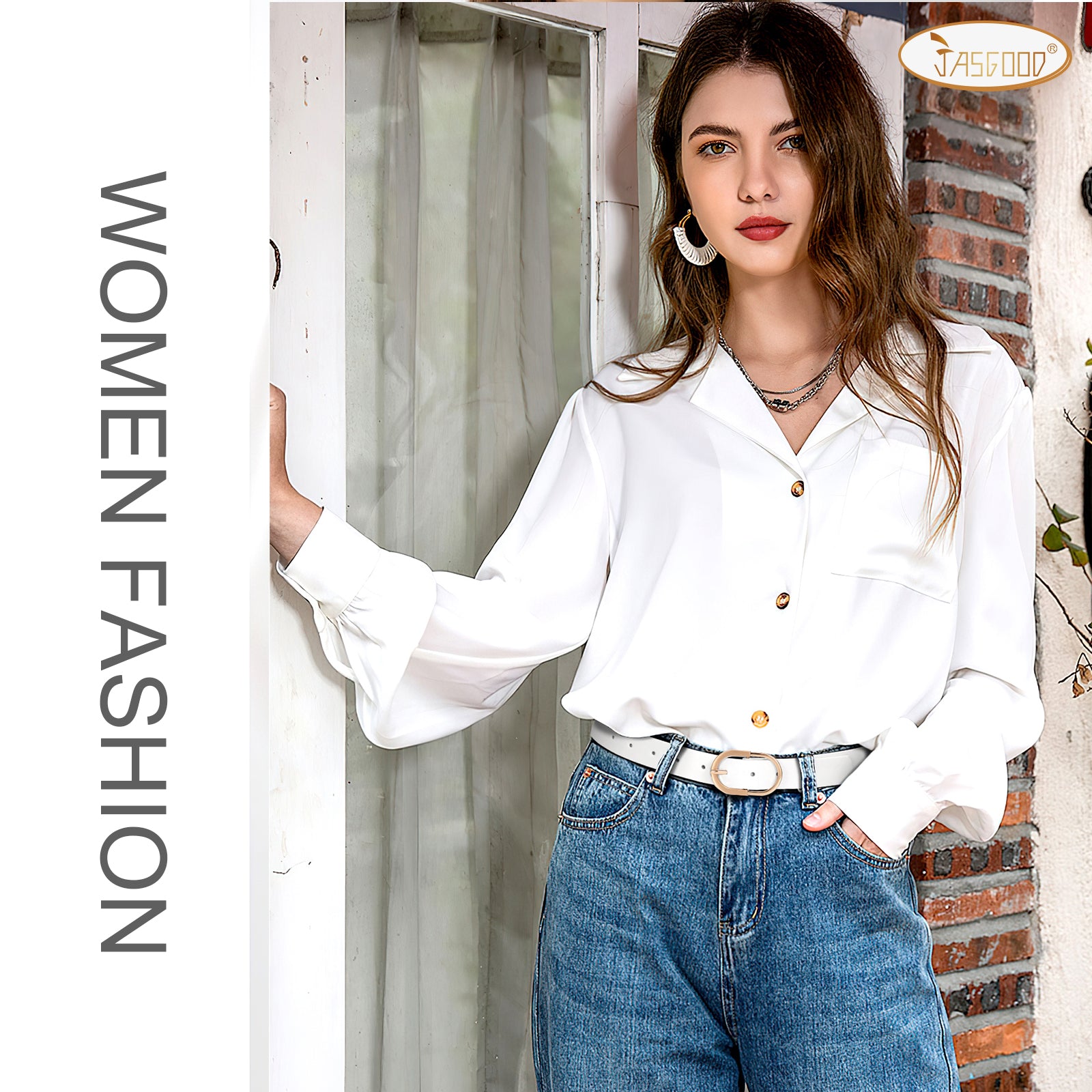 JASGOOD 3 Pack Women’s Leather Belts for Jeans Pants Fashion Ladies Belt with Gold Buckle - JASGOOD OFFICIAL