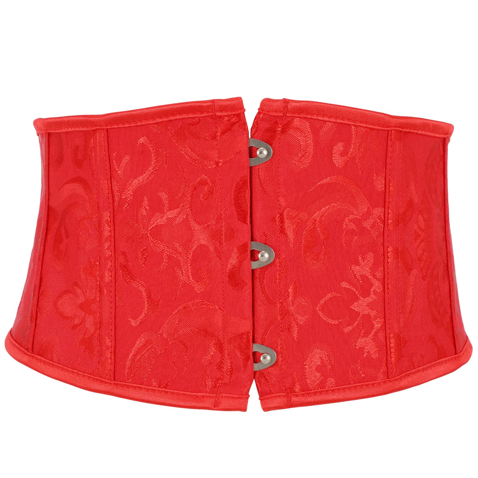 Floral Corset Waist Belt for Women,Embroidered Lace up Waist Belt Wide Waistband Obi Tied Waspie Belt - JASGOOD OFFICIAL