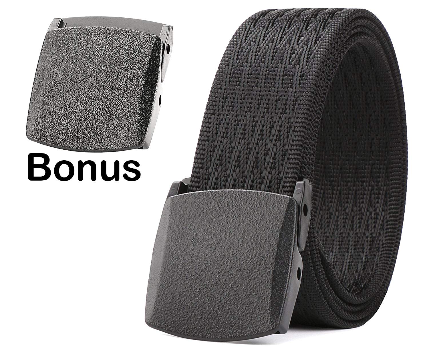 Nylon Canvas Breathable Military Tactical Men Waist Belt With Plastic Buckle by JASGOOD