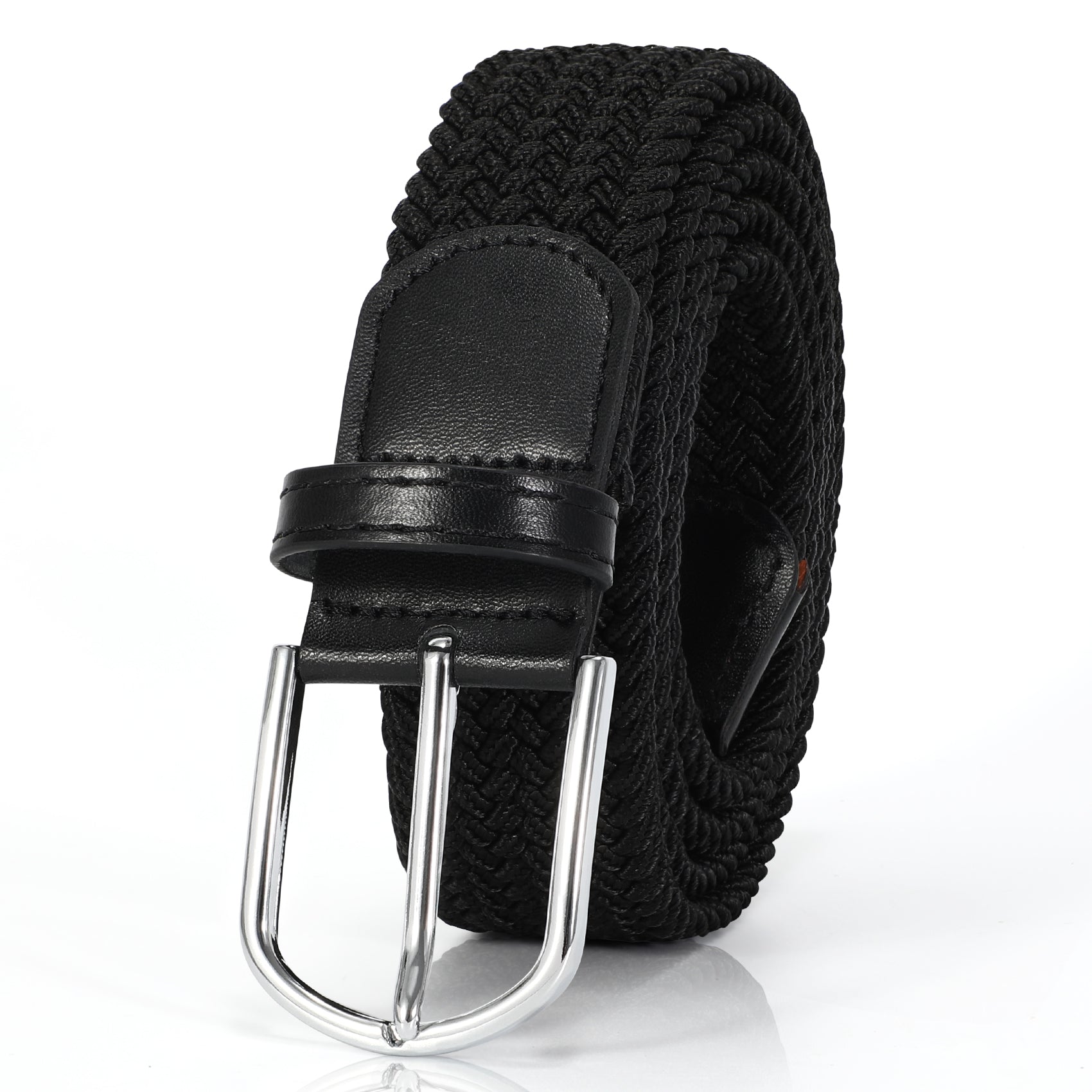 Braided Elastic Belt for Men Women Junior-Woven Canvas Stretch Belts - JASGOOD OFFICIAL