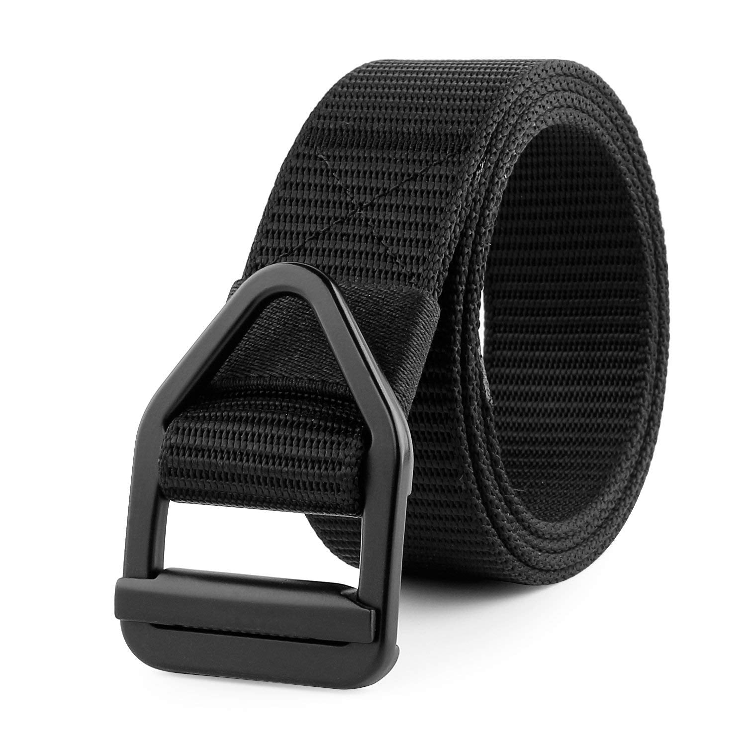 Men's Nylon Military Style Casual Army Outdoor Tactical Webbing Buckle Belt by JASGOOD