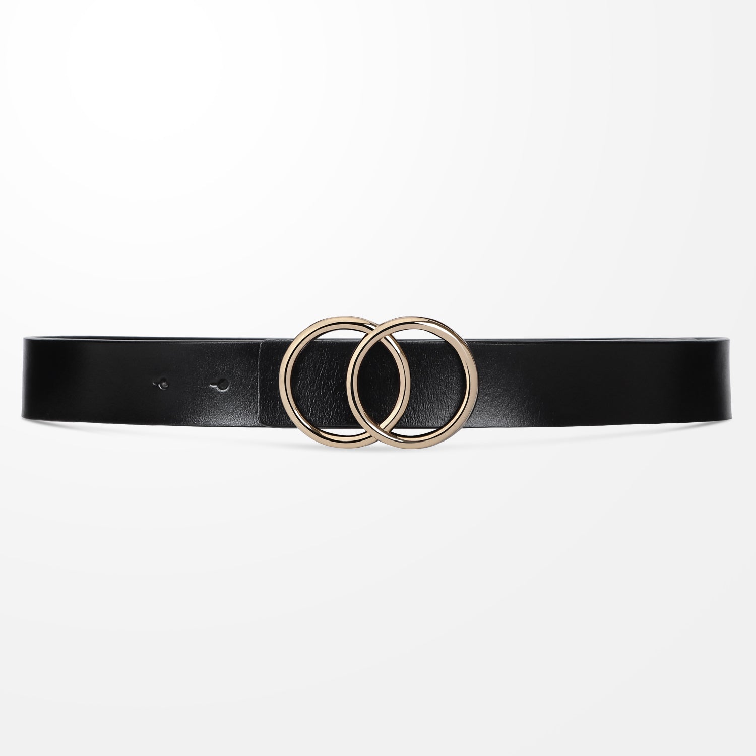 Women Leather Jeans Belt for Pants, Ladies Plus Size Waist Belts Double Ring Buckle By JASGOOD