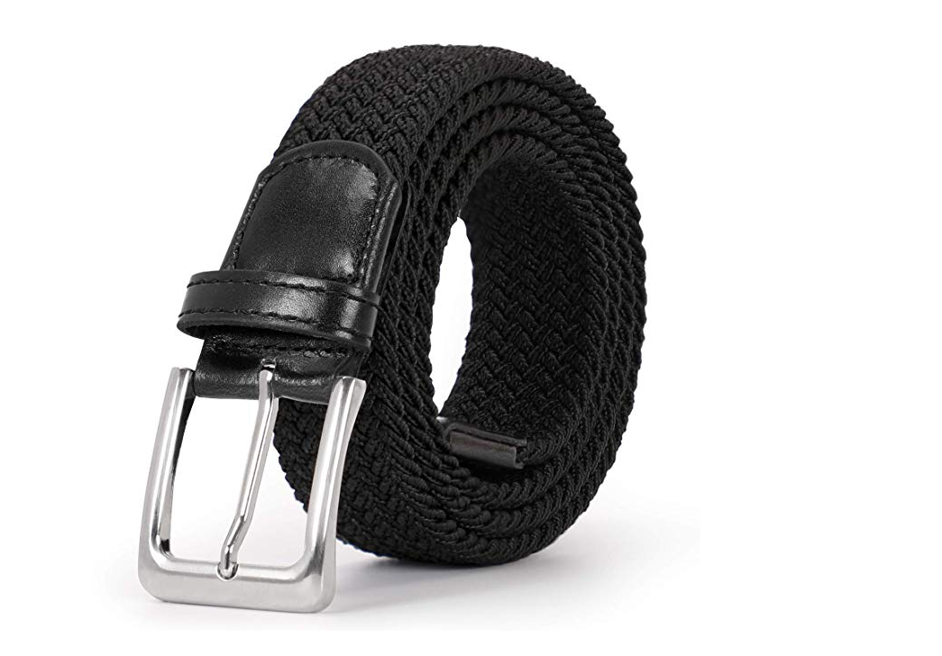 Braided Elastic Belt for Men Women Junior-Woven Canvas Stretch Belts by JASGOOD