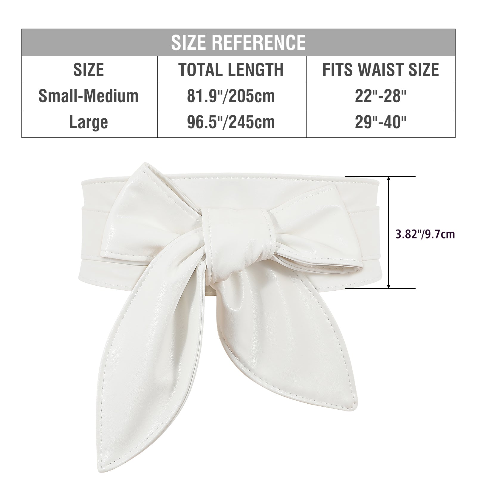 Women Dress Belt for Wedding Party Long Sash Bridal Waist Belts for Special Occasion 3.74'' Wide - JASGOOD OFFICIAL