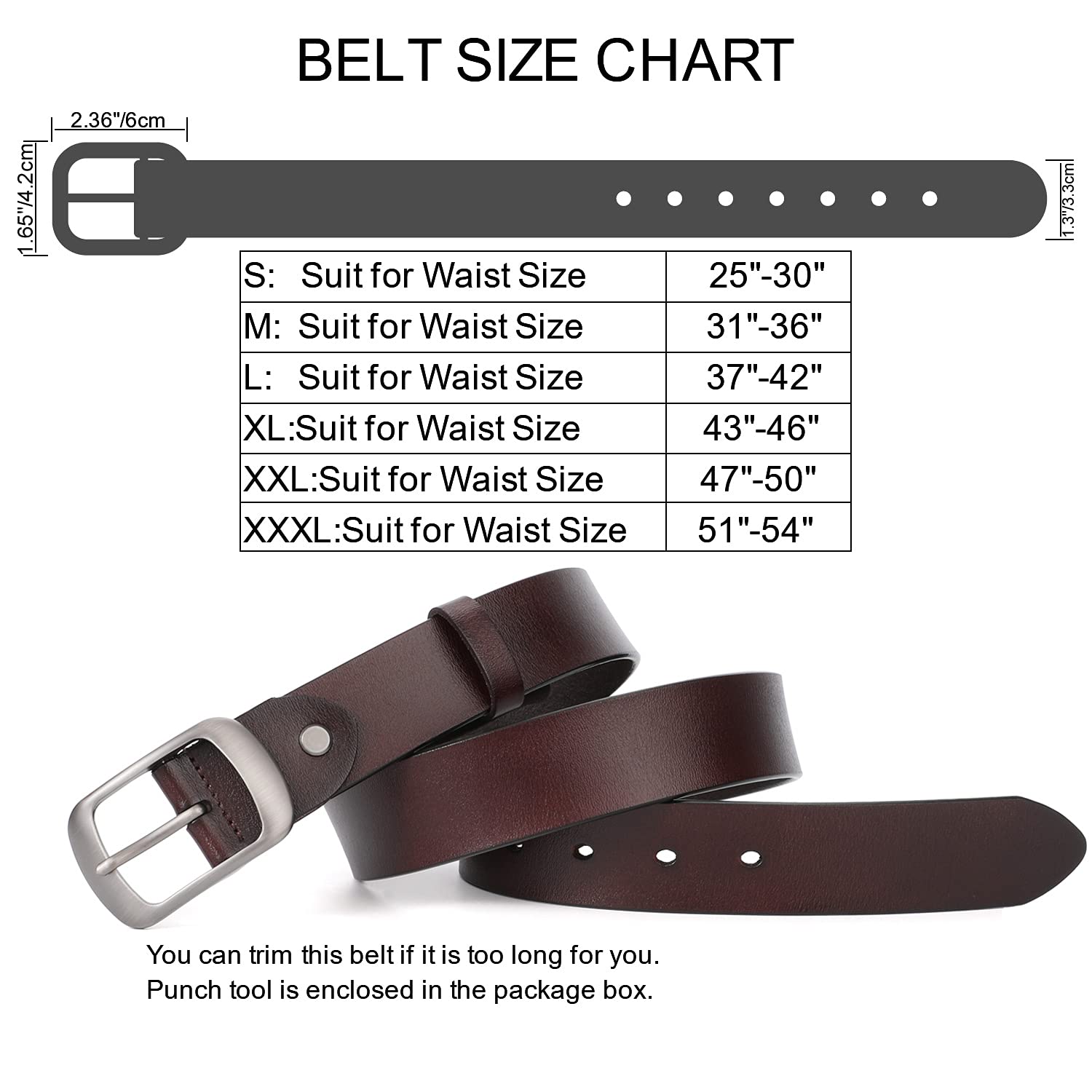 Women Leather Belts for Jeans Pants Fashion Dress Belt for Women with Solid Pin Buckle - JASGOOD OFFICIAL