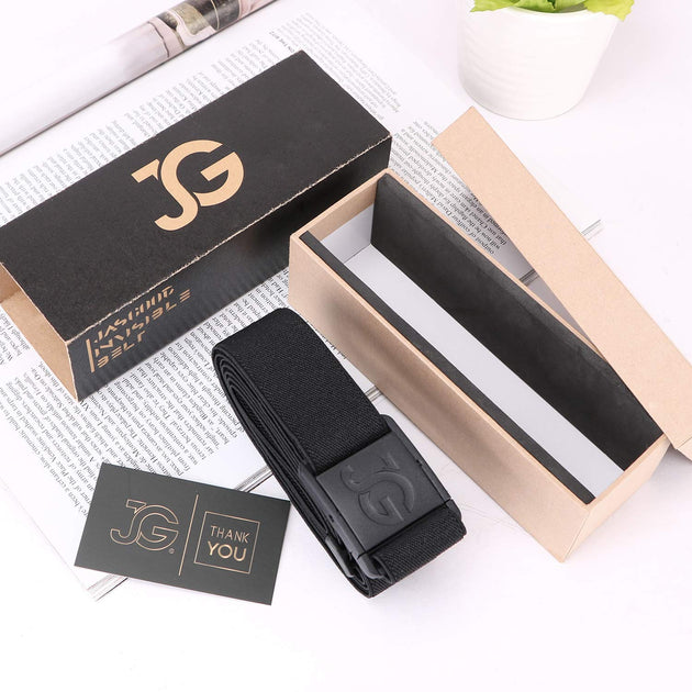 Jeans belt womensStretch elastic beltflat buckleJasgood JASGOOD