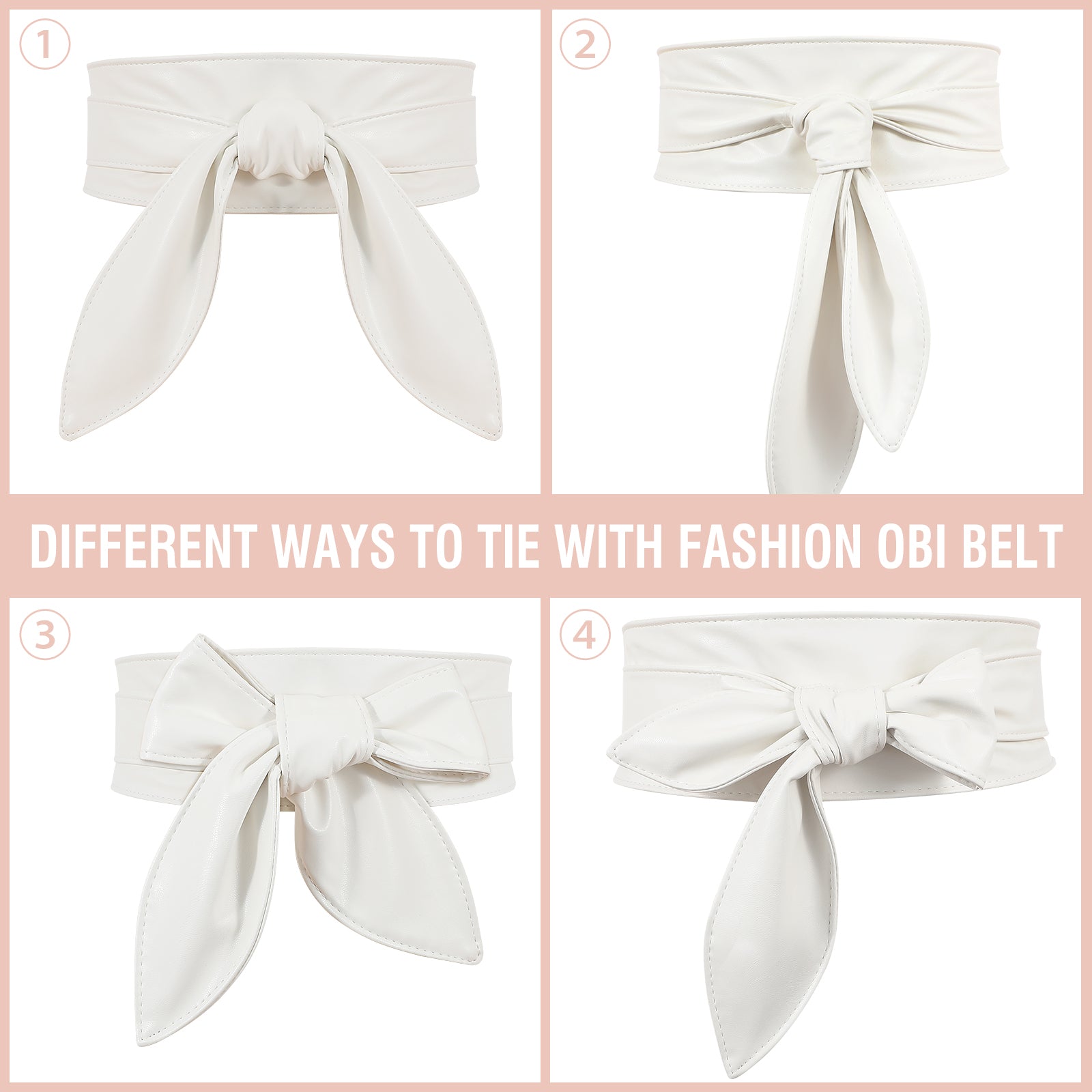 Women Dress Belt for Wedding Party Long Sash Bridal Waist Belts for Special Occasion 3.74'' Wide - JASGOOD OFFICIAL