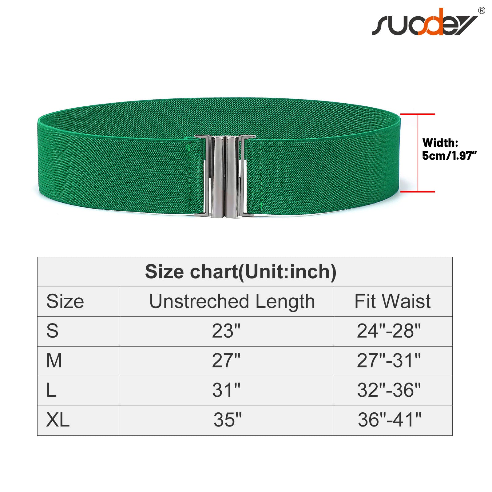 JASGOOD Women's Elastic Wide Dress Belt Retro Stretchy Waist Belt - JASGOOD OFFICIAL
