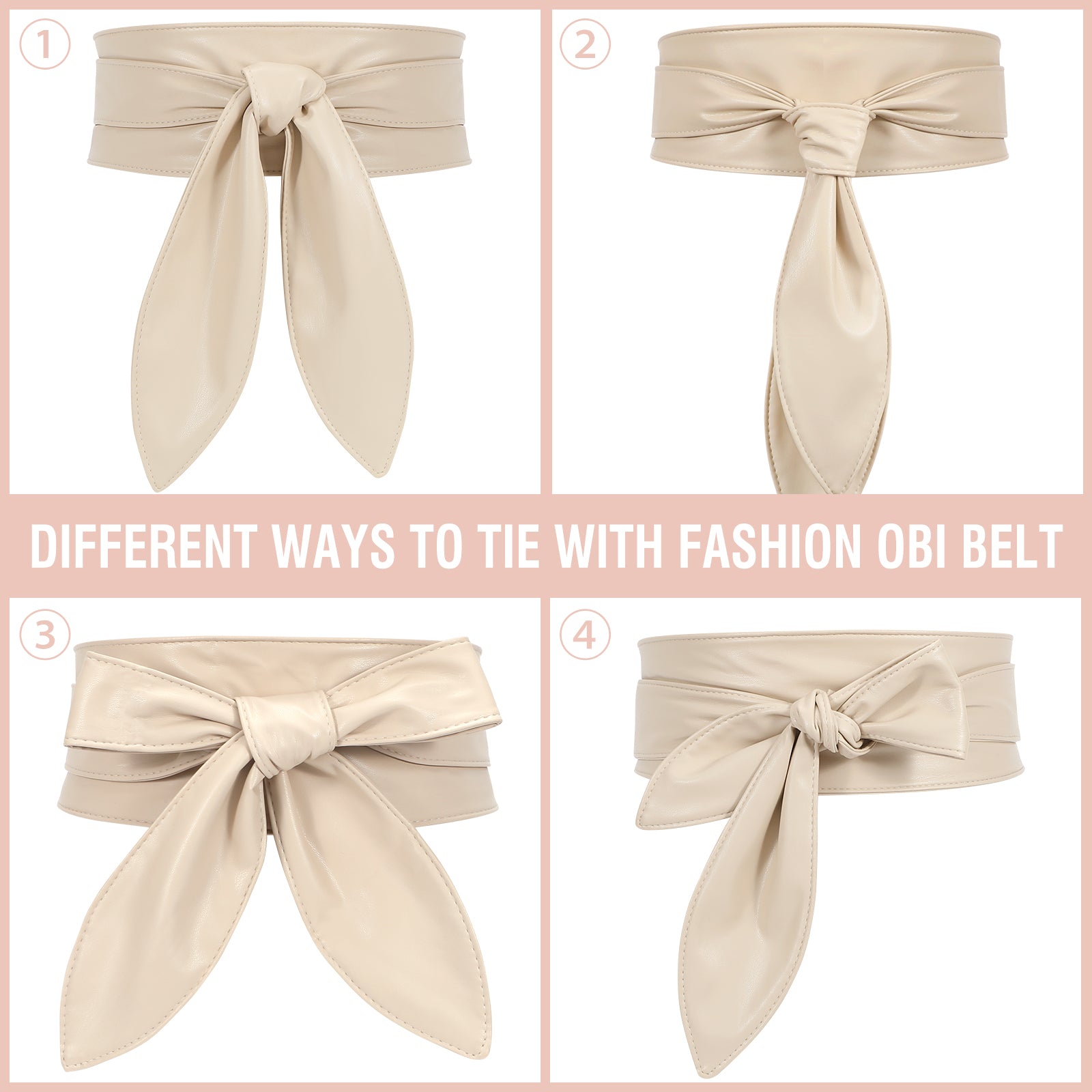 Women Dress Belt for Wedding Party Long Sash Bridal Waist Belts for Special Occasion 3.74'' Wide - JASGOOD OFFICIAL