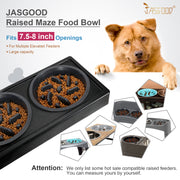 Dog Feeder Slow Eating Bowl for Raised Pet Feeders JASGOOD Maze Food Water Insert Bowl Compatible with Elevated Diners… - JASGOOD OFFICIAL