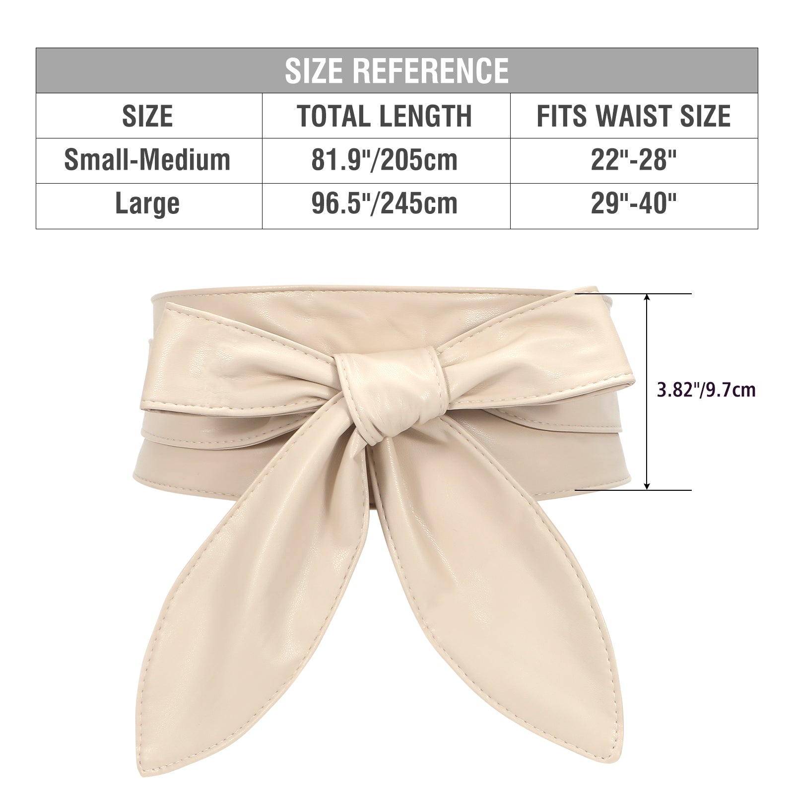 Women Dress Belt for Wedding Party Long Sash Bridal Waist Belts for Special Occasion 3.74'' Wide - JASGOOD OFFICIAL