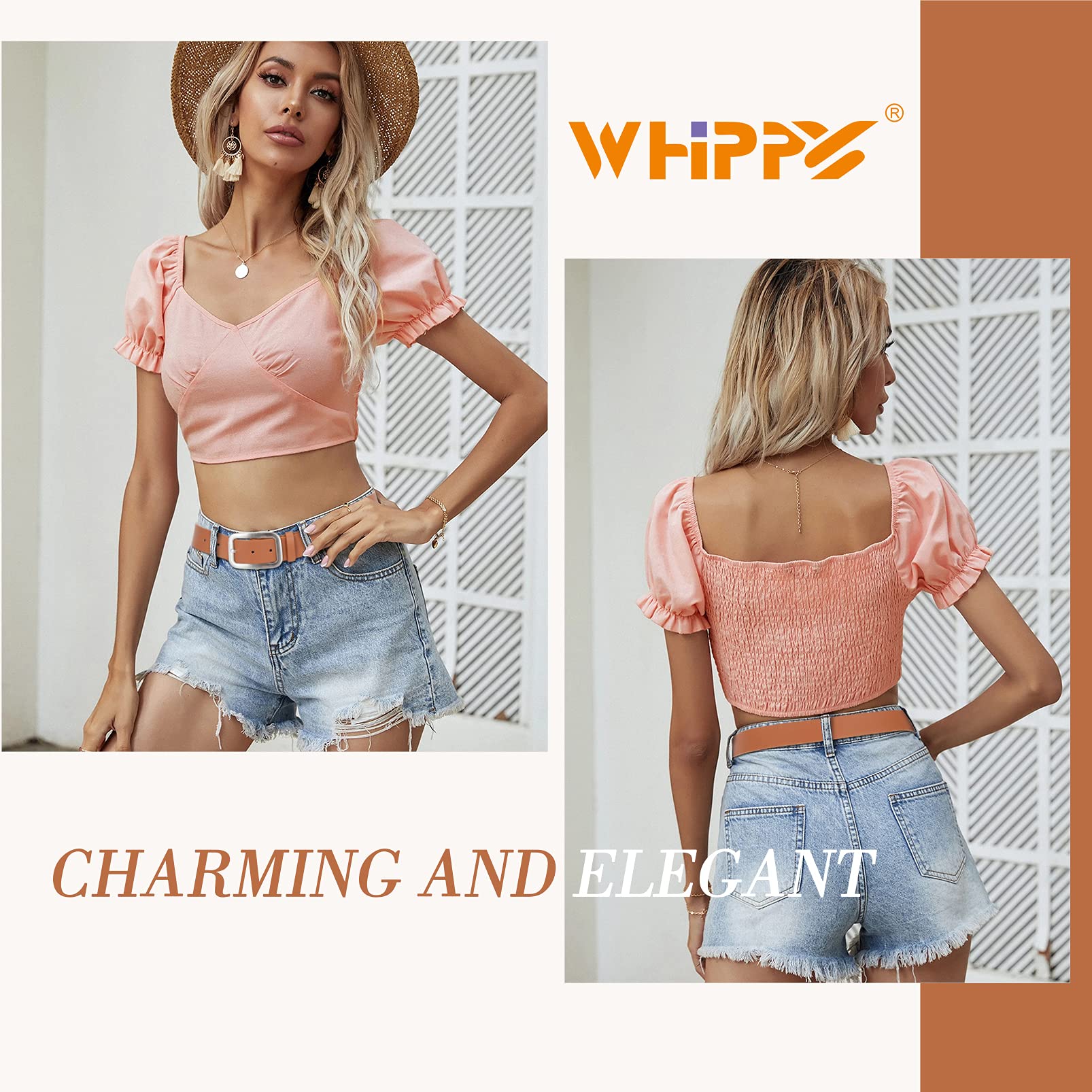 Women Leather Belts for Jeans Pants Fashion Dress Belt for Women with Solid Pin Buckle - JASGOOD OFFICIAL