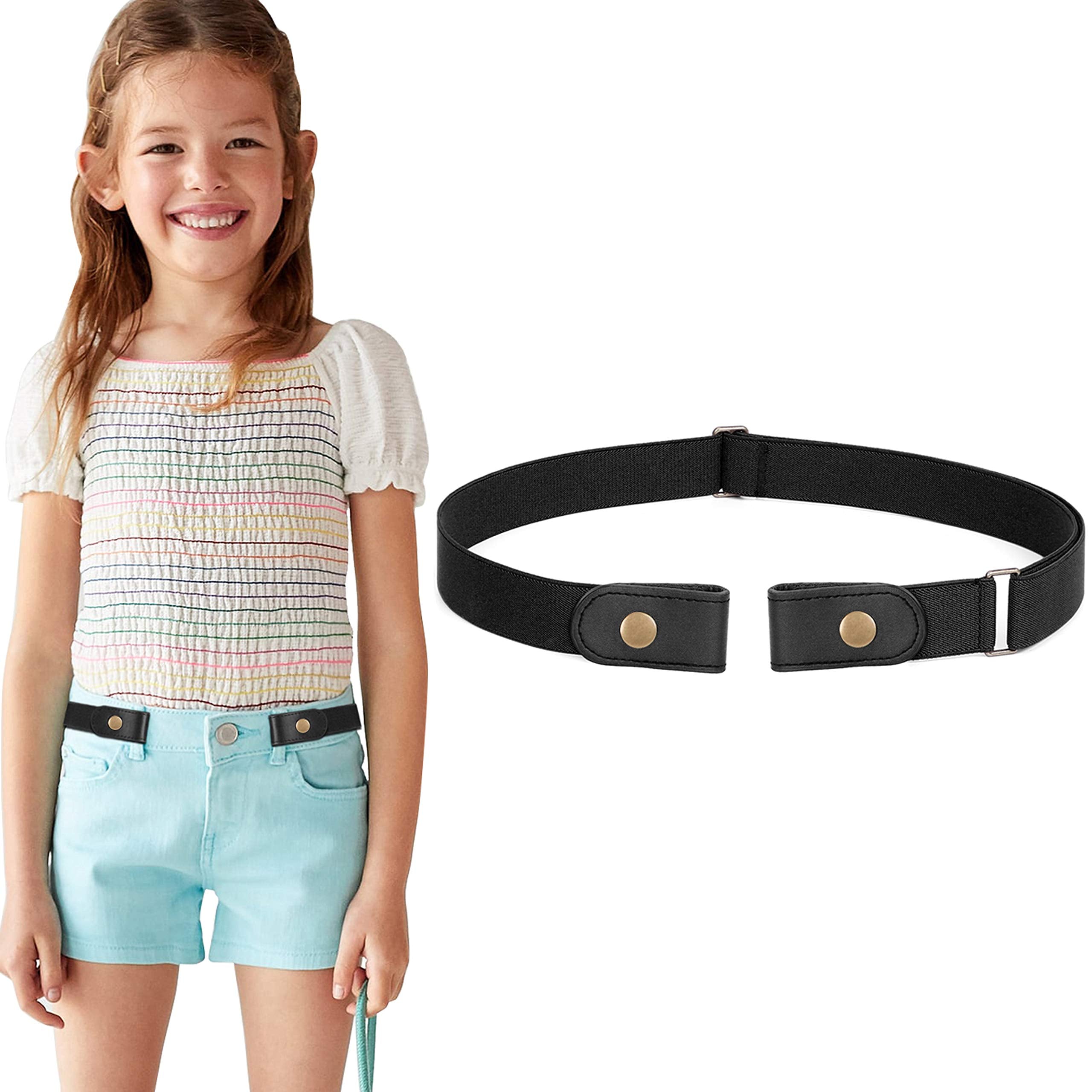 No Buckle Stretch Belt for Child Boys and Girls Buckle Free Kids Belt Up to 24 Inches - JASGOOD OFFICIAL