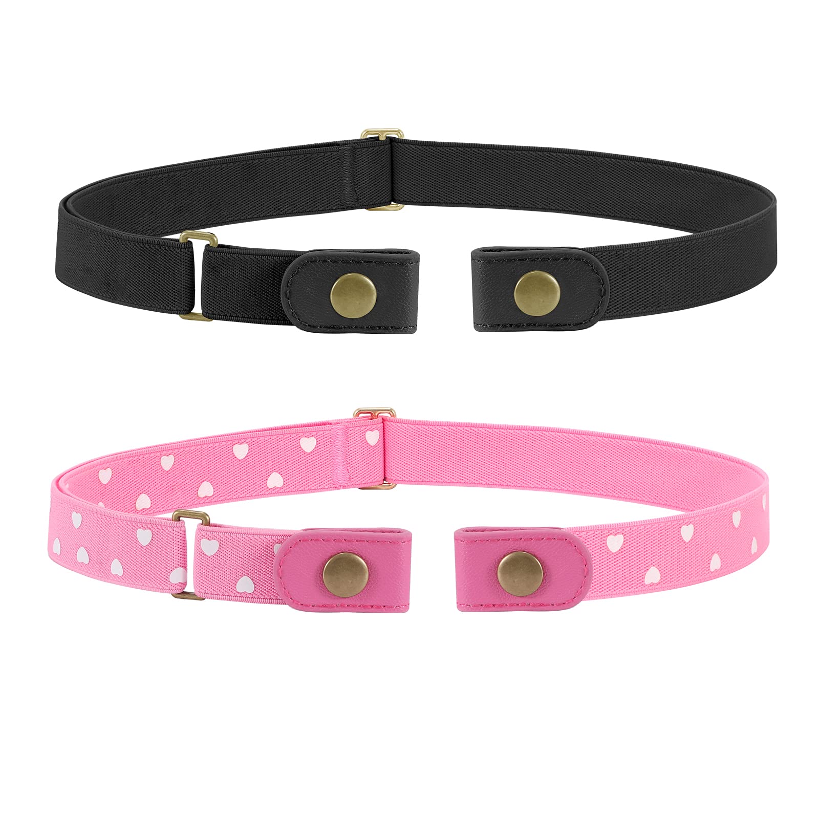No Buckle Stretch Belt for Child Boys and Girls Buckle Free Kids Belt Up to 24 Inches - JASGOOD OFFICIAL