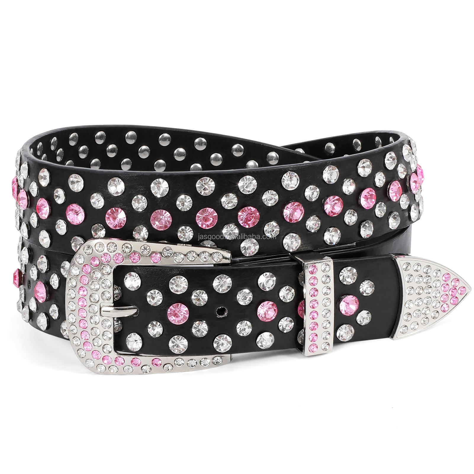 Shiny Crystal Rhinestone inlaid Women Men Unisex Belt Diamond Studded Western Cowboy Designer Belt