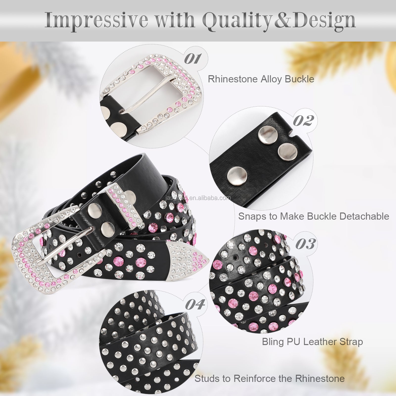 Shiny Crystal Rhinestone inlaid Women Men Unisex Belt Diamond Studded Western Cowboy Designer Belt