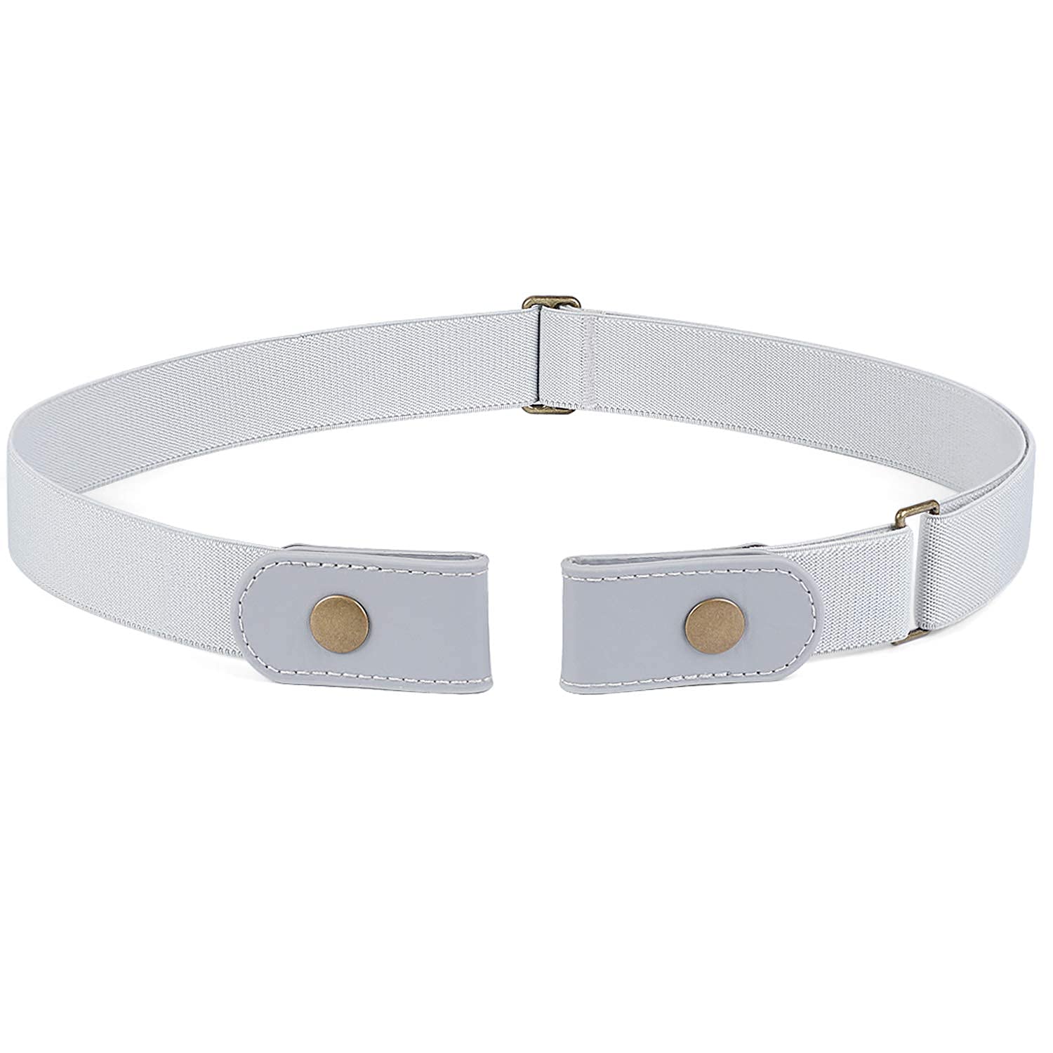 No Buckle Show Belt for Men Buckle Free Stretch Belt for Jeans Pants 1.38 Inches Wide - JASGOOD OFFICIAL