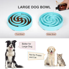 JASGOOD Slow Feeder Dogs Bowl for Large Dogs,Anti-Gulping Pet Slower Food Feeding Bowls Stop Bloat,Preventing Choking Healthy Design Dogs Bowl - JASGOOD OFFICIAL