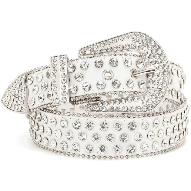 小物 FUTURE ARCHIVE RHINESTONE BELT White FUTURE ARCHIVE RHINESTONE BELT White