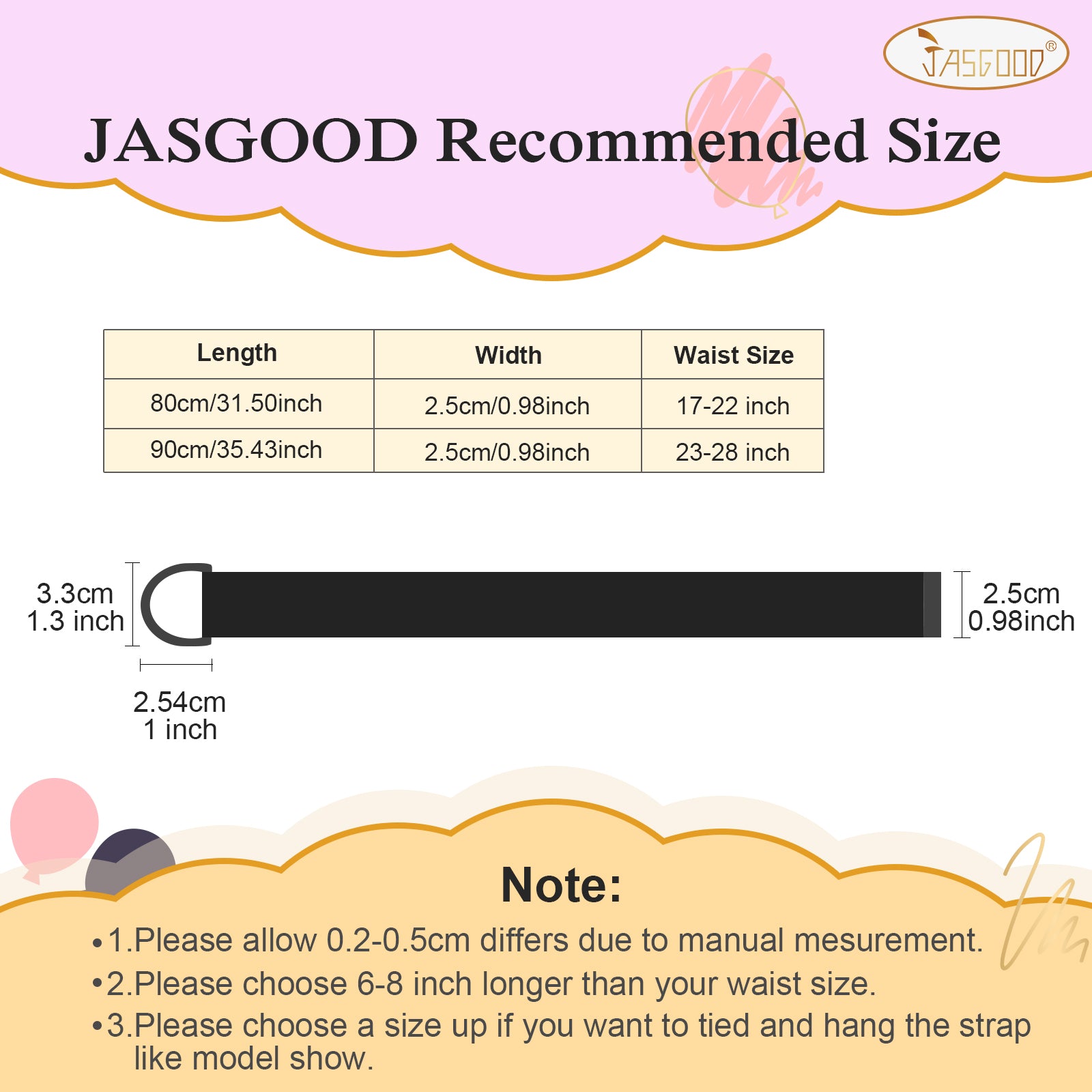 Boy's Belt JASGOOD Kids Canvas Web Belt Football Belt with Double D-ring Buckle - JASGOOD OFFICIAL