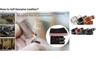 Are you still confused about how to distinguish the genuine leather belt?