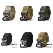 Tactical Heavy Duty Belt Sansths Men Military Webbing Belt 1.5” Quick-Release Riggers Web Belt with Metal Buckle - JASGOOD OFFICIAL