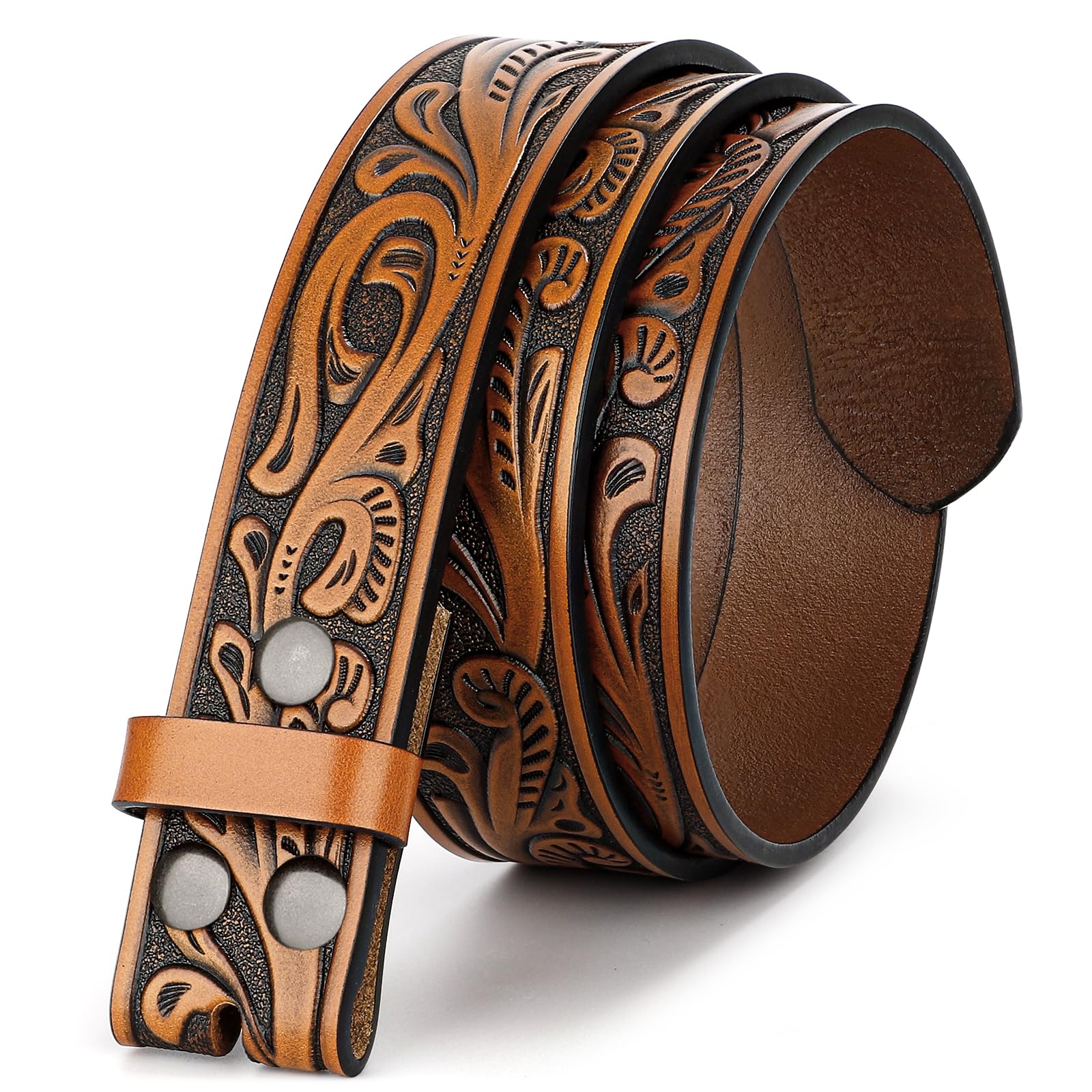 Western Belt Strap Without Buckle - JASGOOD OFFICIAL
