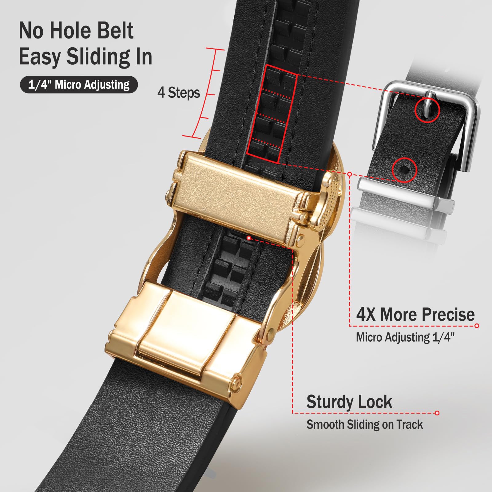 Women's Quick-Release Automatic Buckle | 1.2" Fit - JASGOOD OFFICIAL