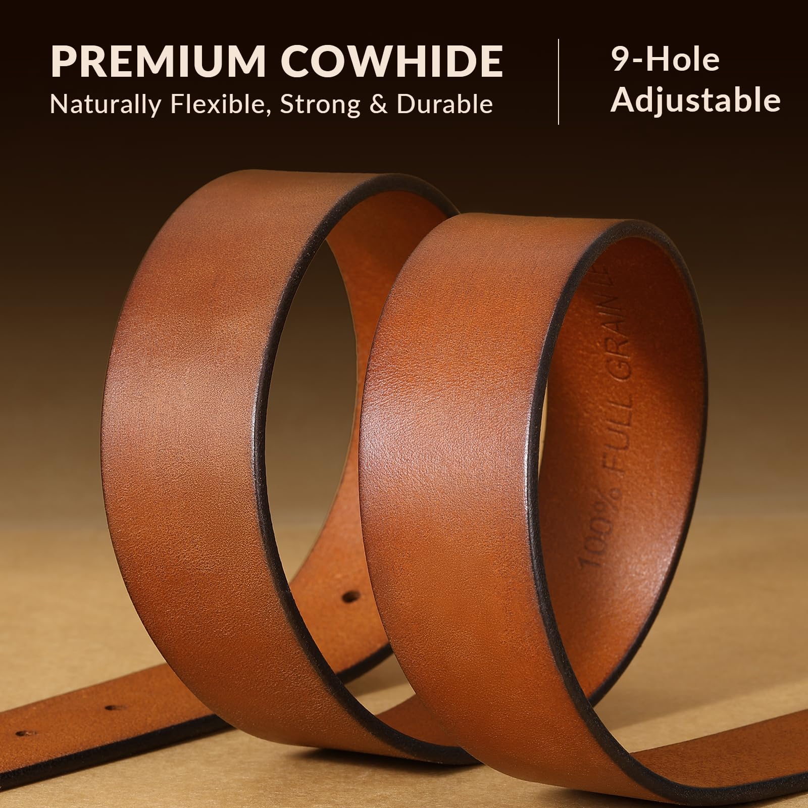 Handmade Full Grain Leather Belts for Men