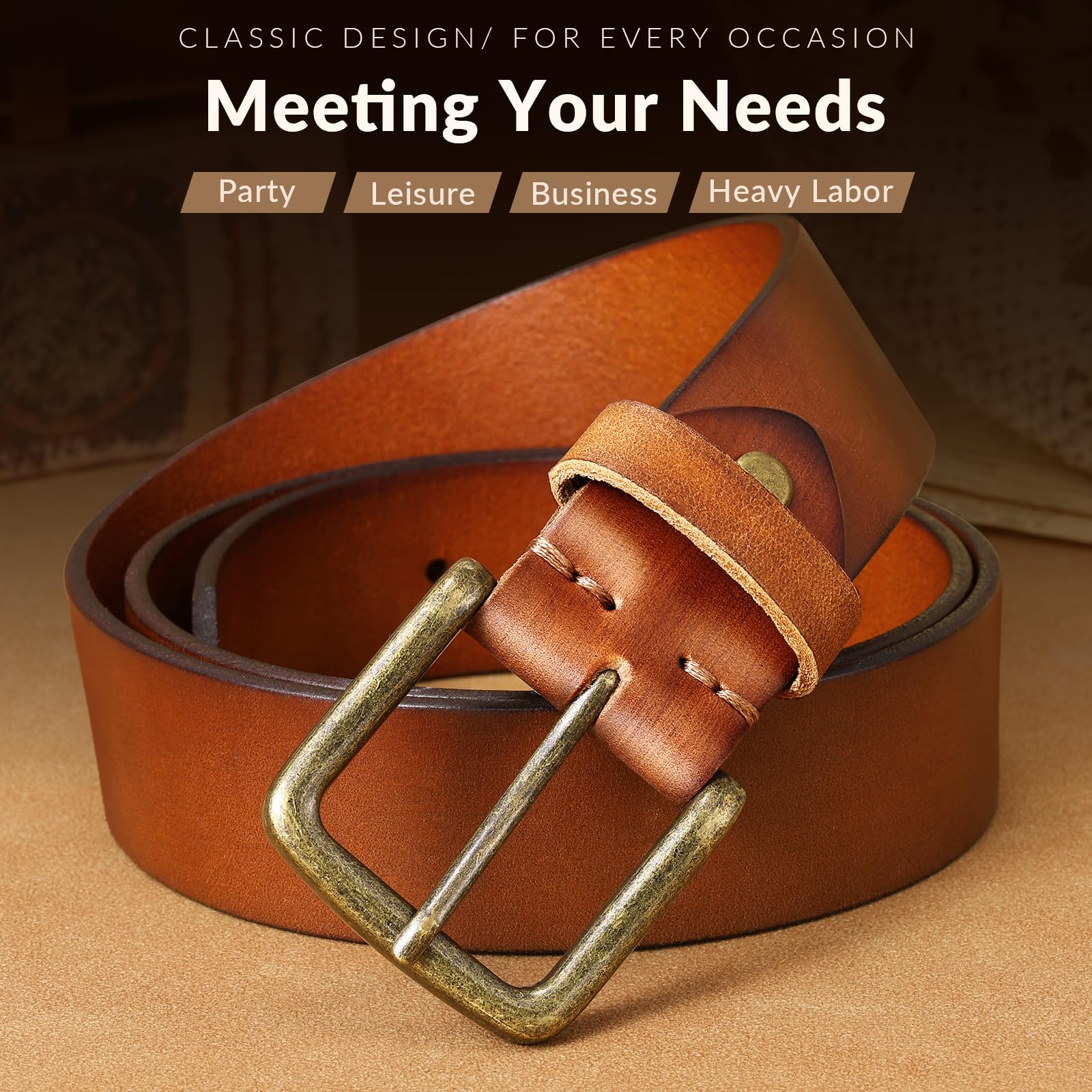 Handmade Full Grain Leather Belts for Men