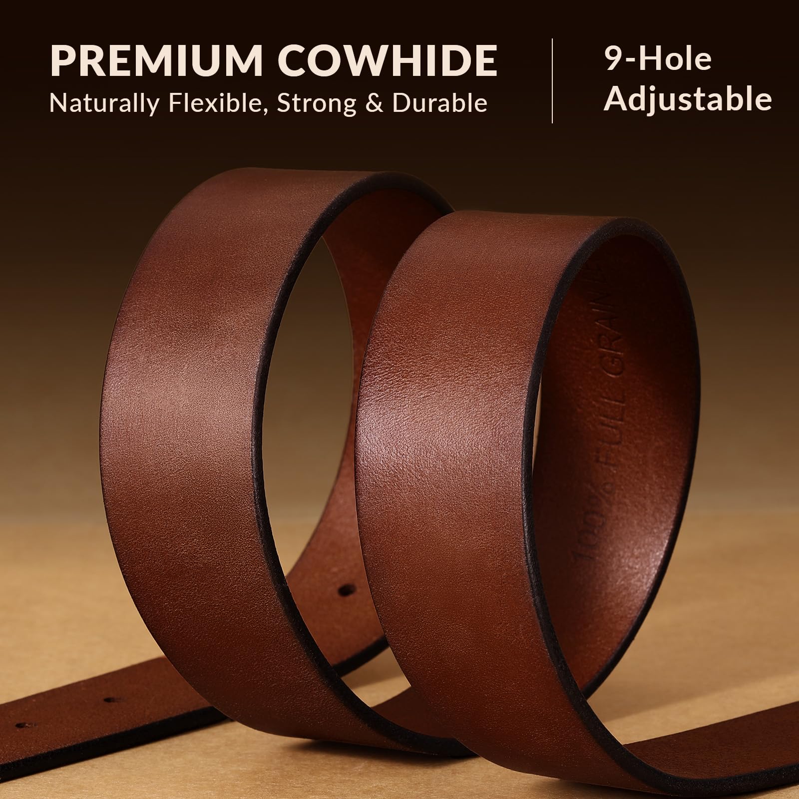 Handmade Full Grain Leather Belts for Men
