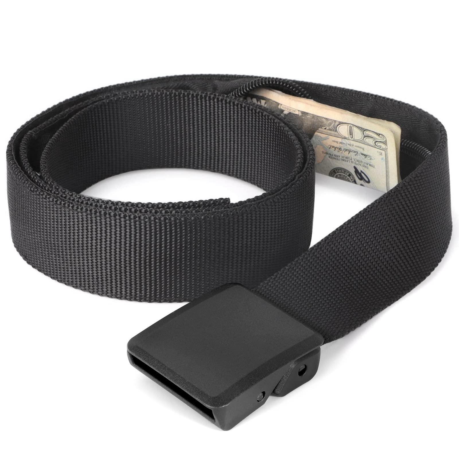 Security Belt with Hidden Money Pocket