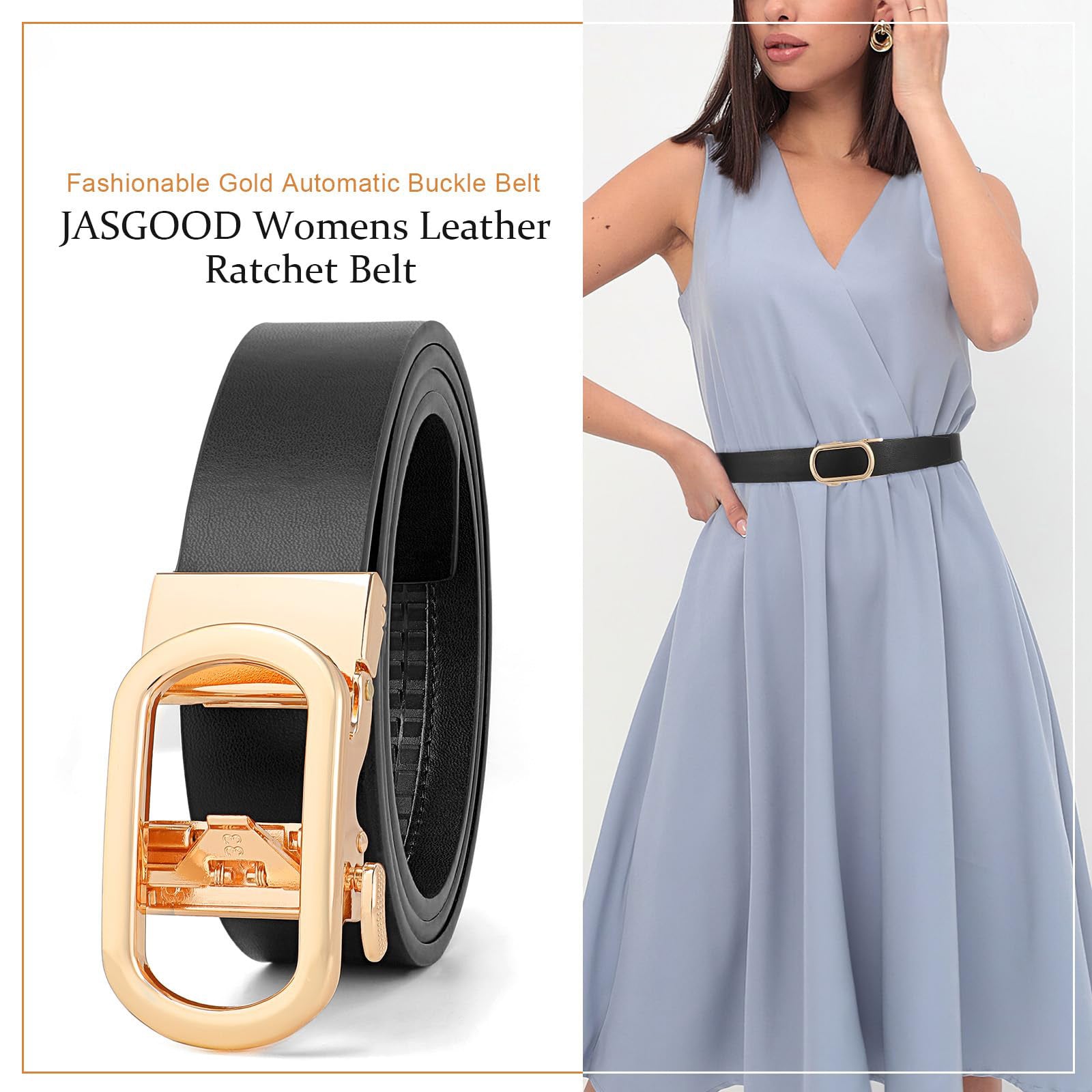 Women Ratchet Sliding Belt