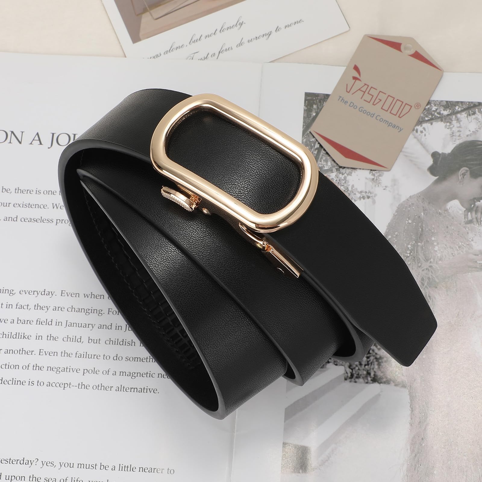 Women Ratchet Sliding Belt