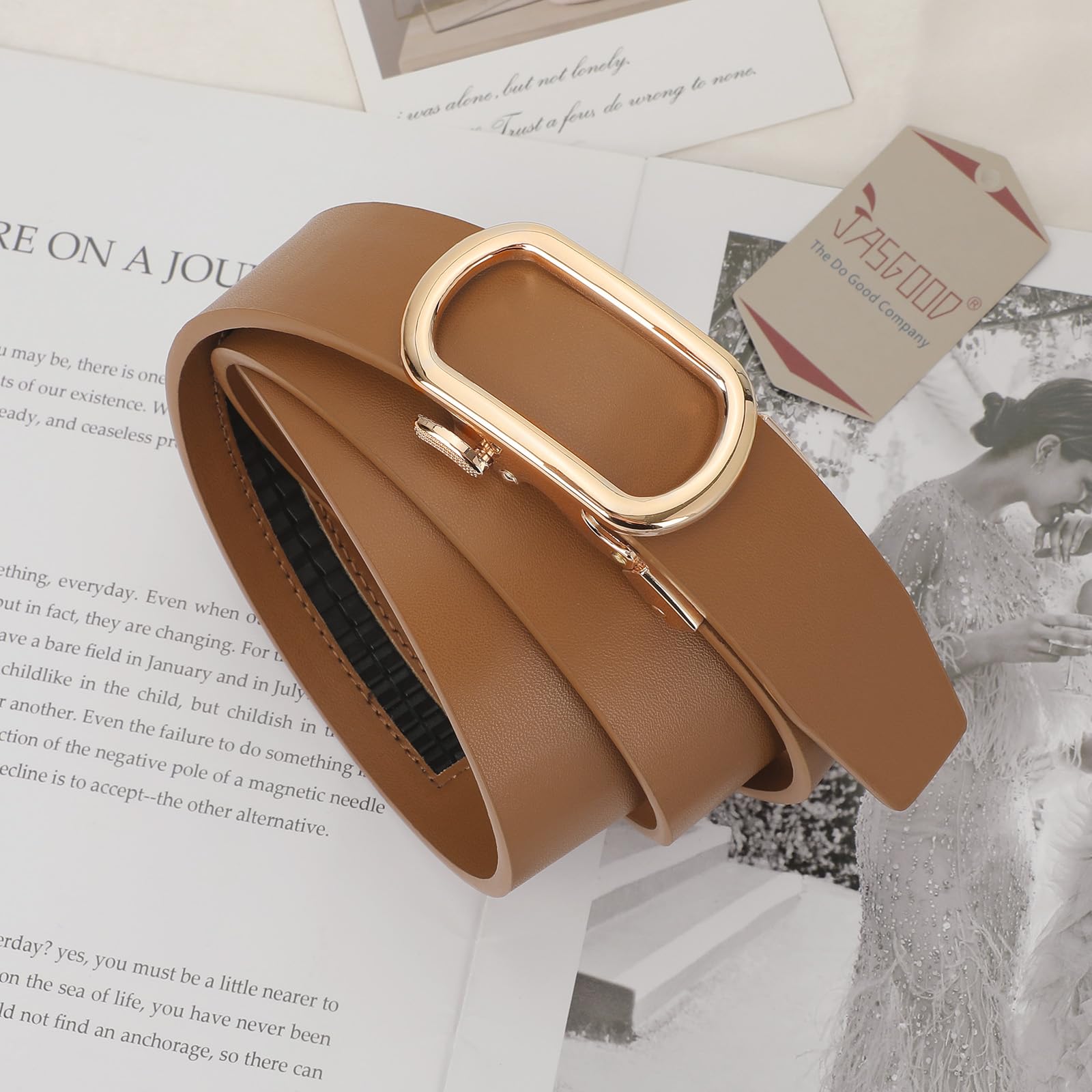 Women Ratchet Sliding Belt