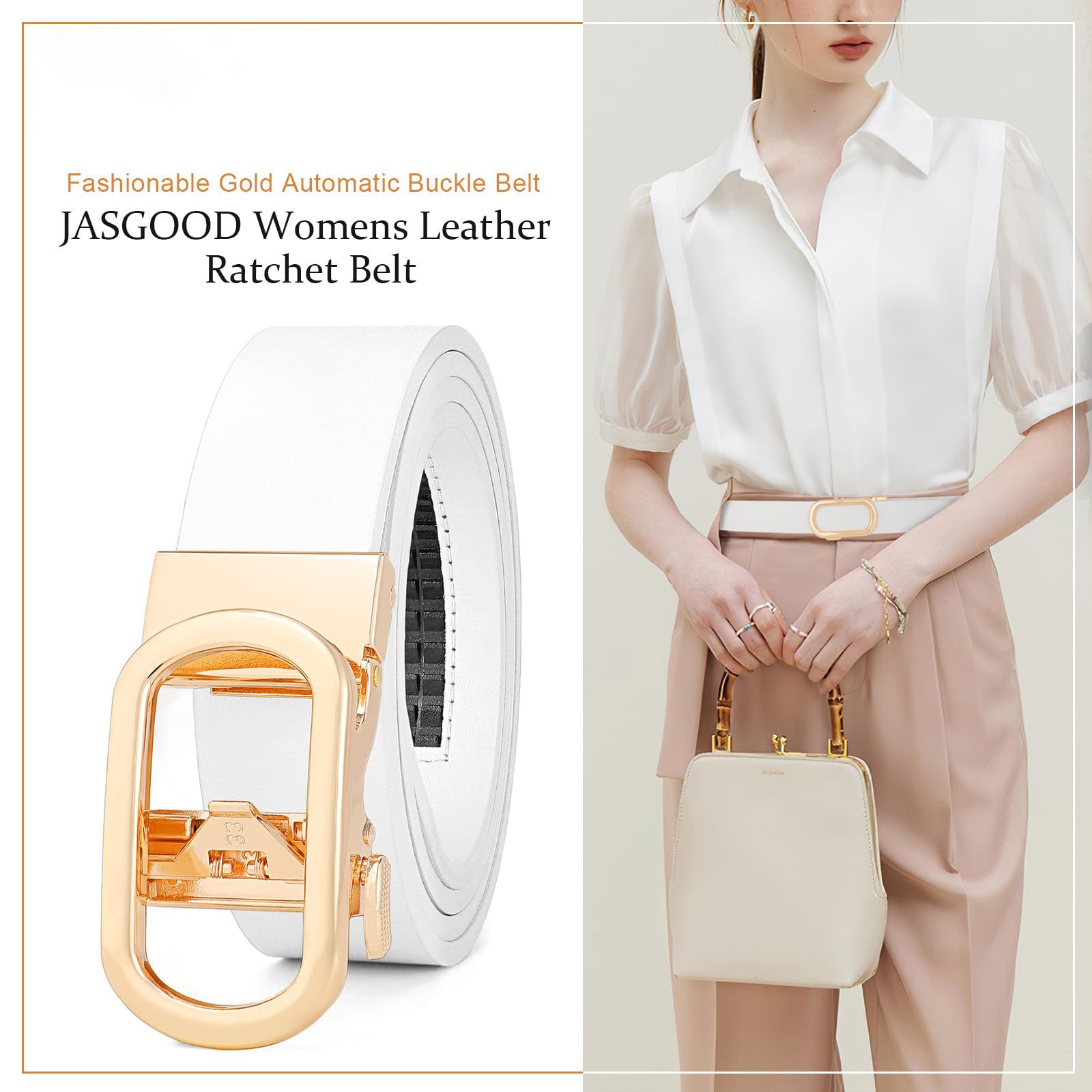Women Ratchet Sliding Belt
