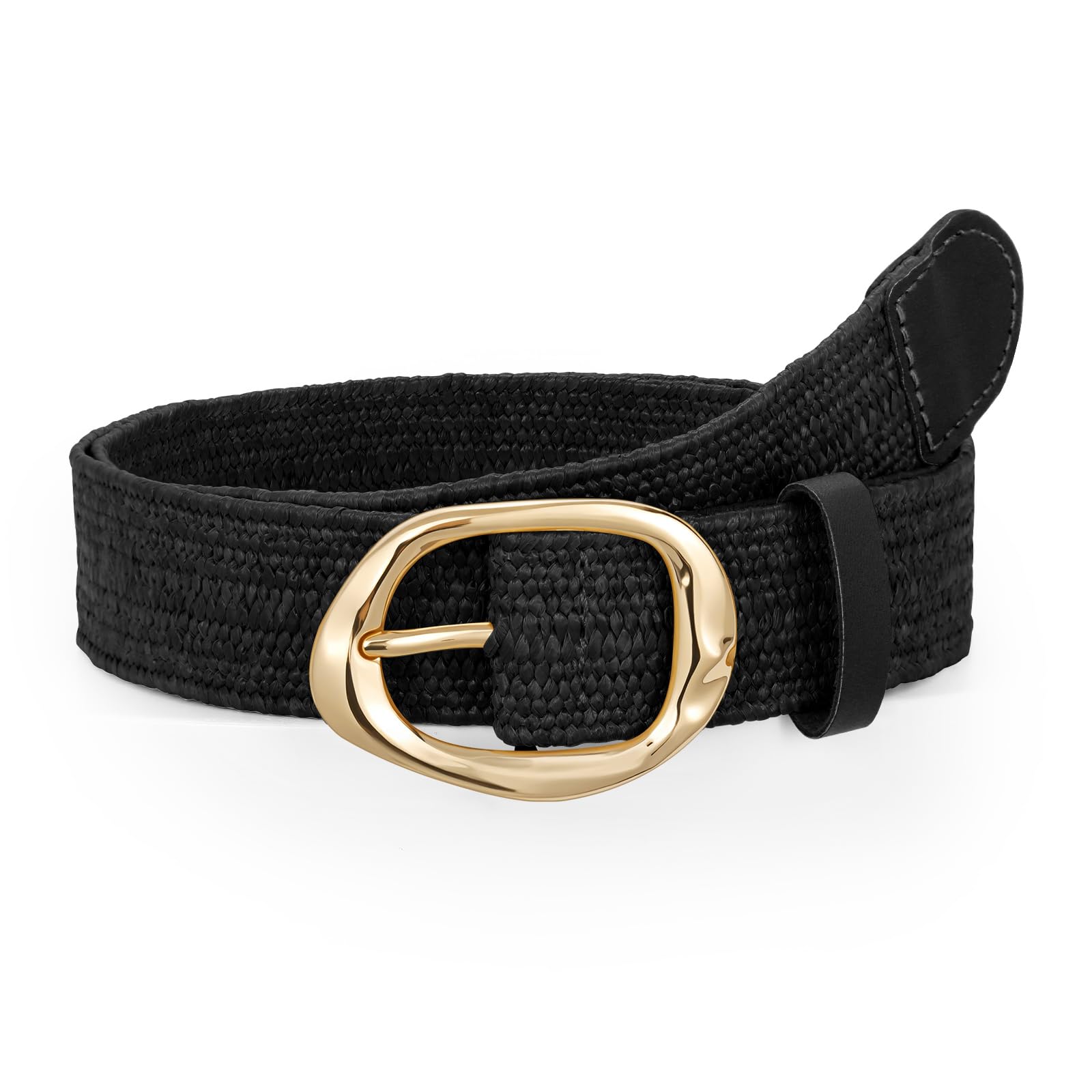 Rattan Braided Stretch Ladies Waist Belt - JASGOOD OFFICIAL