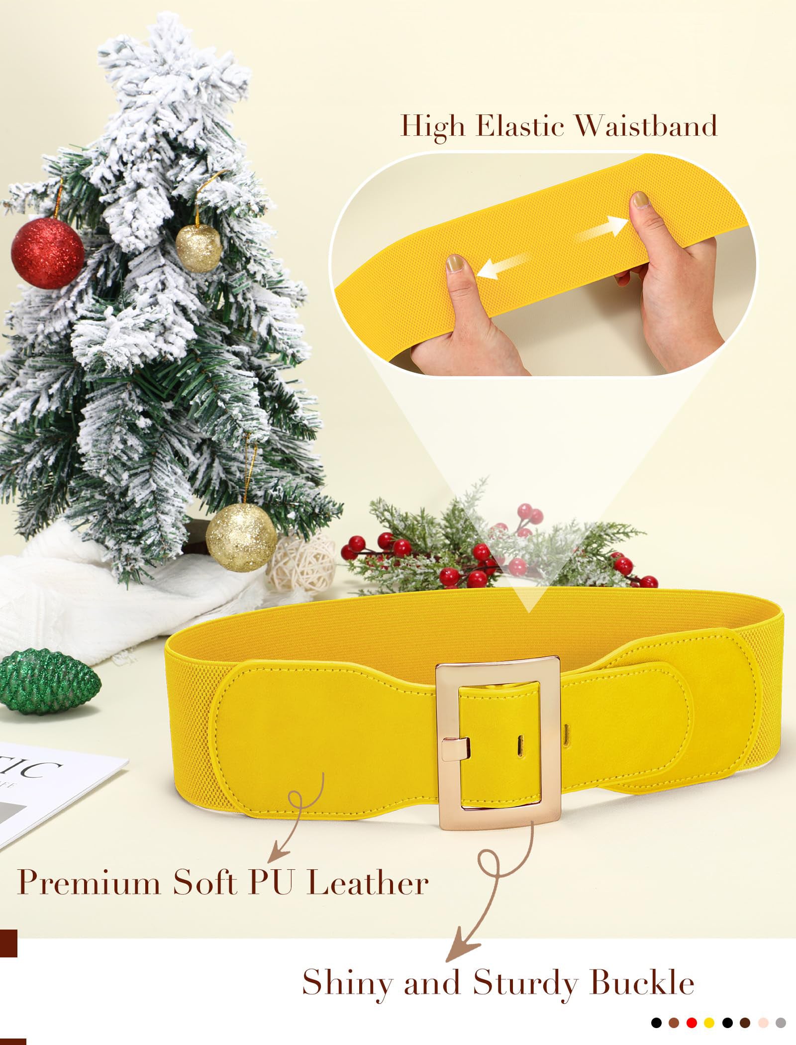 Stretchy Elastic Vintage Wide Belt - JASGOOD OFFICIAL