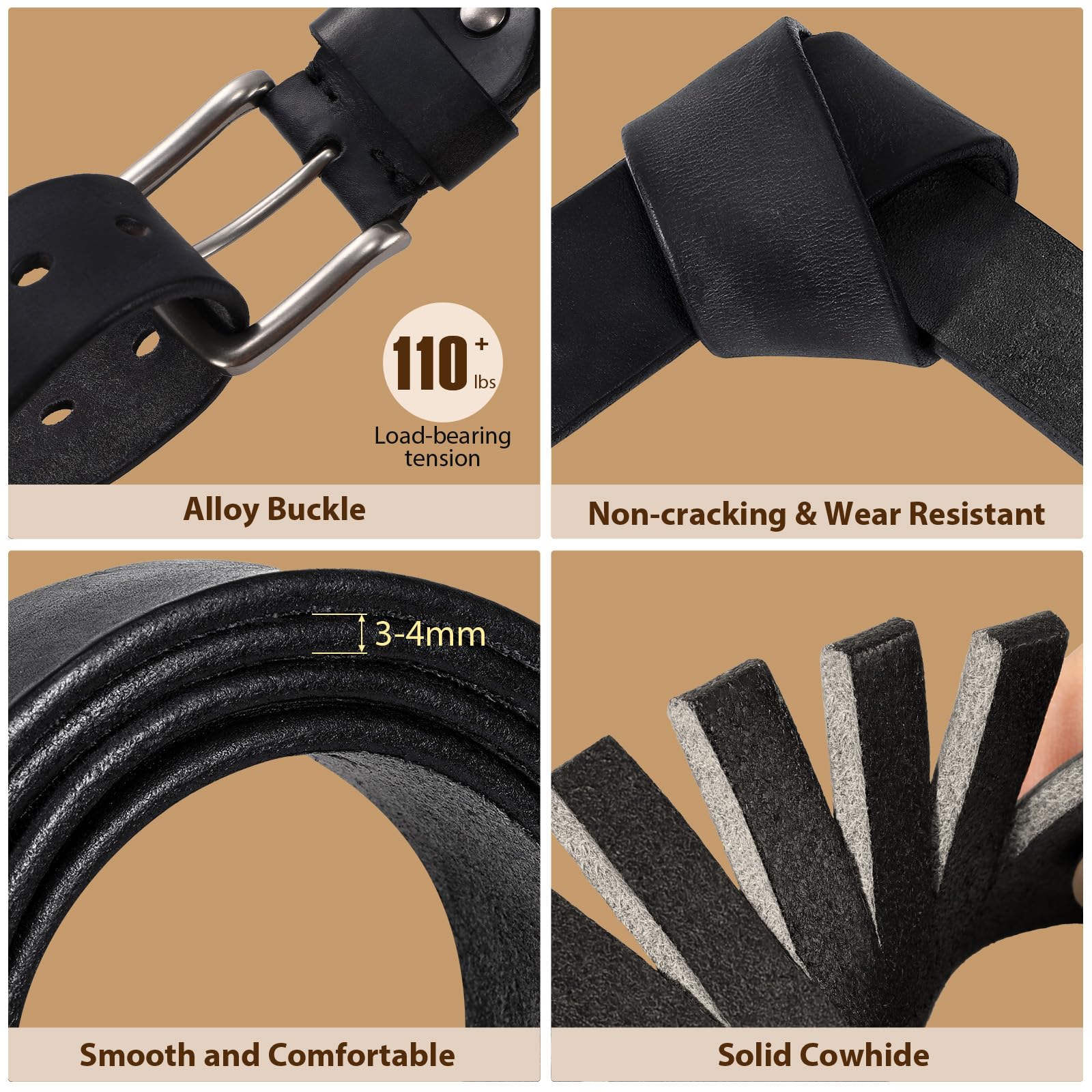 Handmade Full Grain Leather Belts for Men