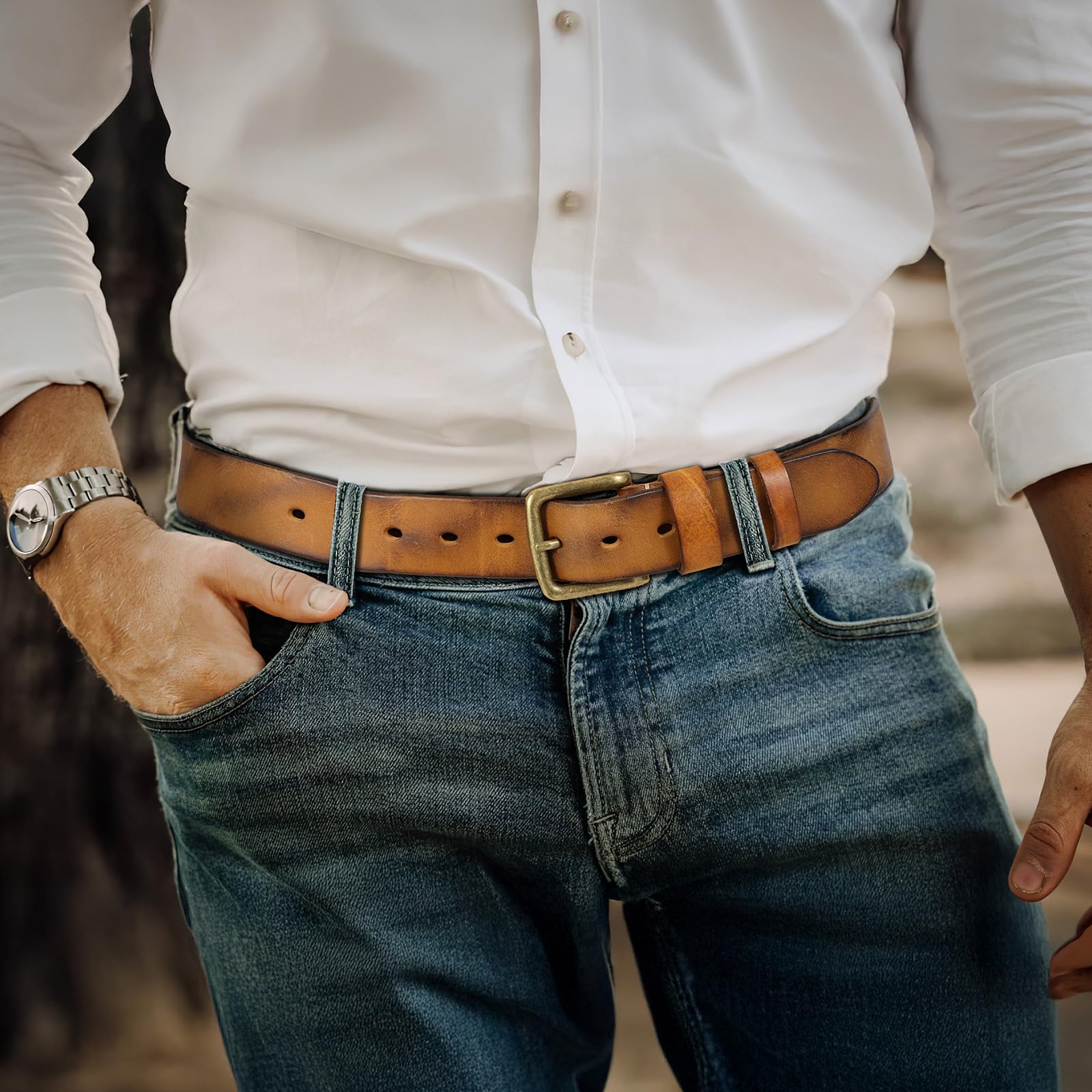 Handmade Full Grain Leather Belts for Men