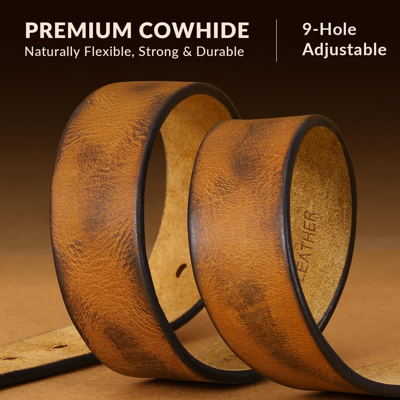 Handmade Full Grain Leather Belts for Men