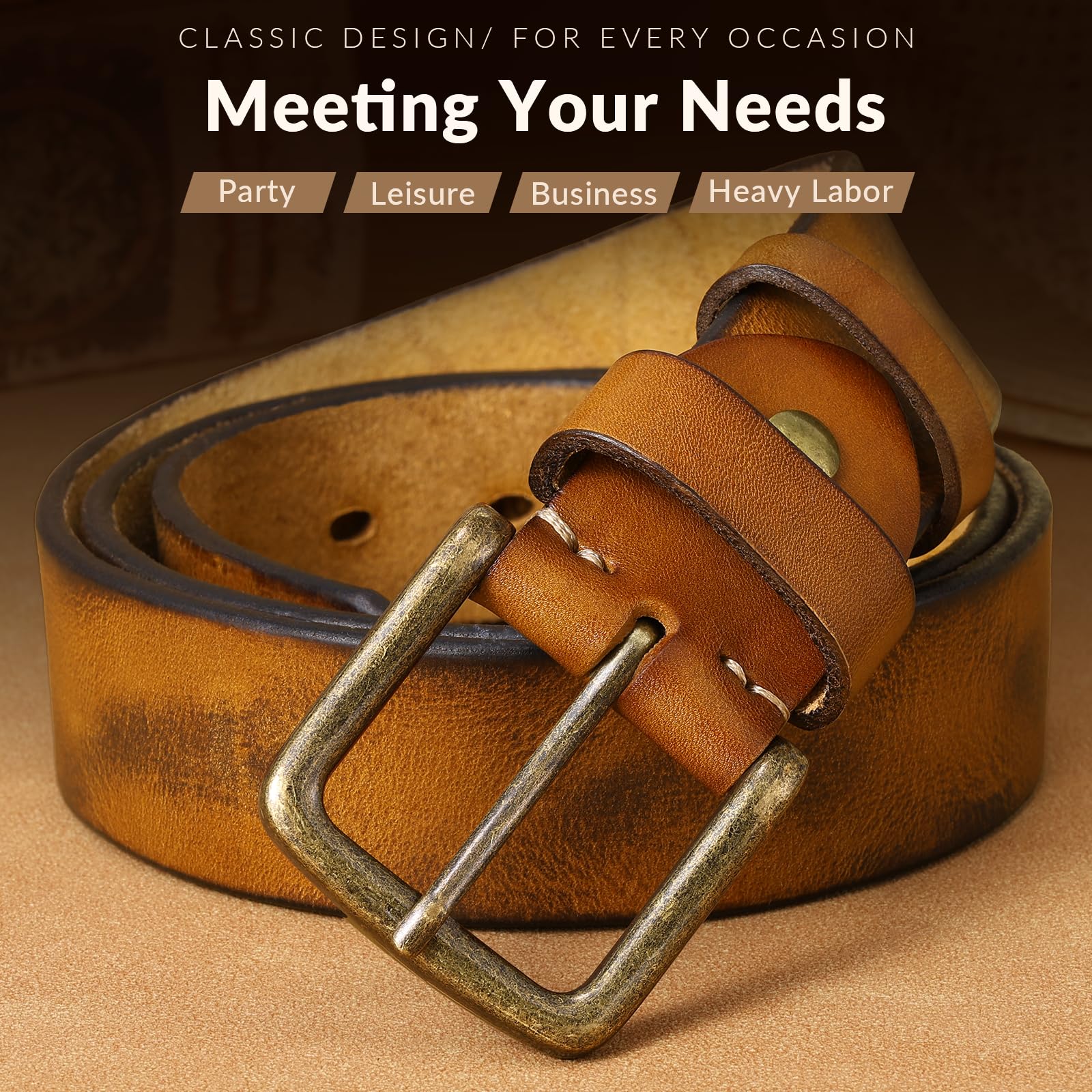 Handmade Full Grain Leather Belts for Men