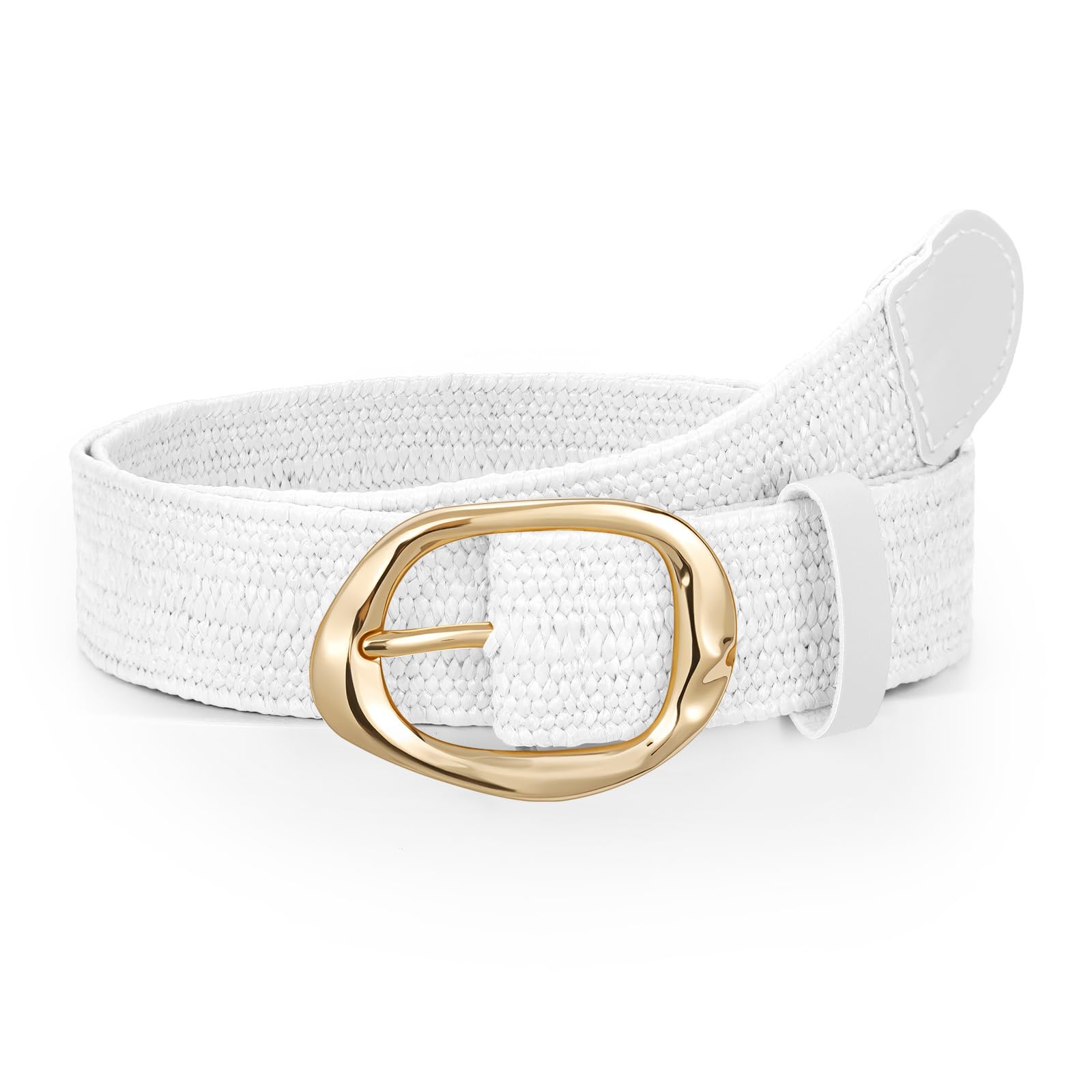 Rattan Braided Stretch Ladies Waist Belt - JASGOOD OFFICIAL