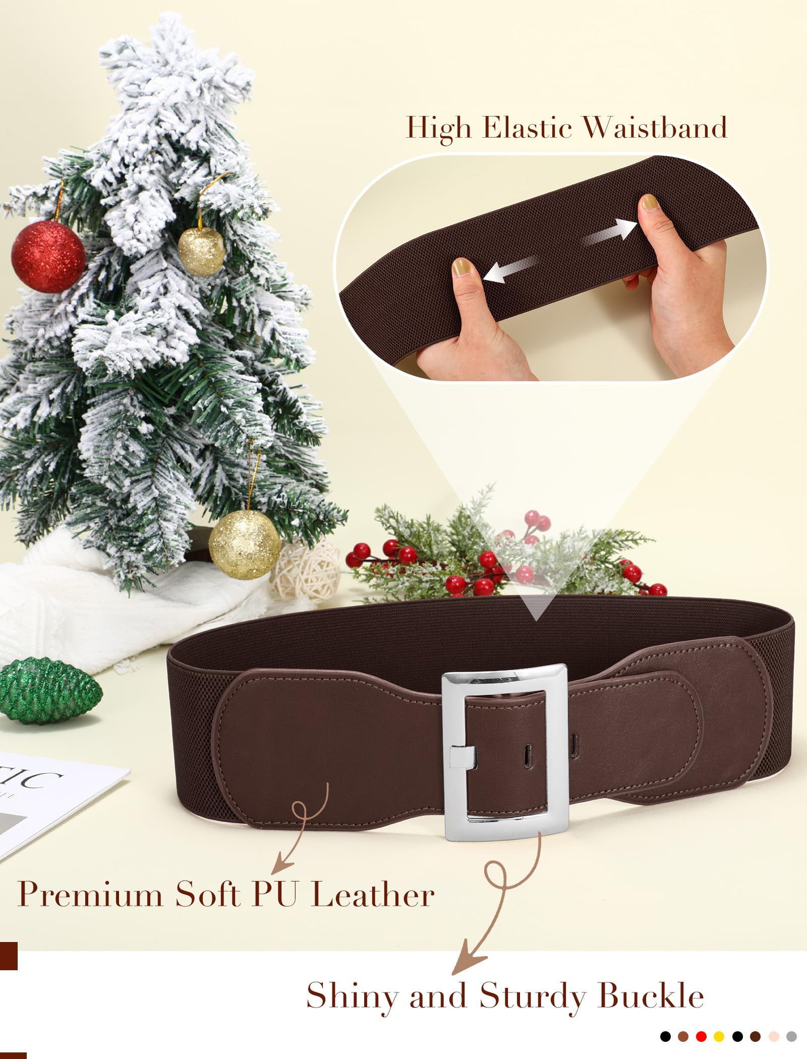 Stretchy Elastic Vintage Wide Belt - JASGOOD OFFICIAL