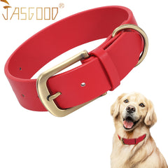 Soft Comfort Leather Dog Collar With Strong Metal Buckle