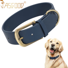 Soft Comfort Leather Dog Collar With Strong Metal Buckle