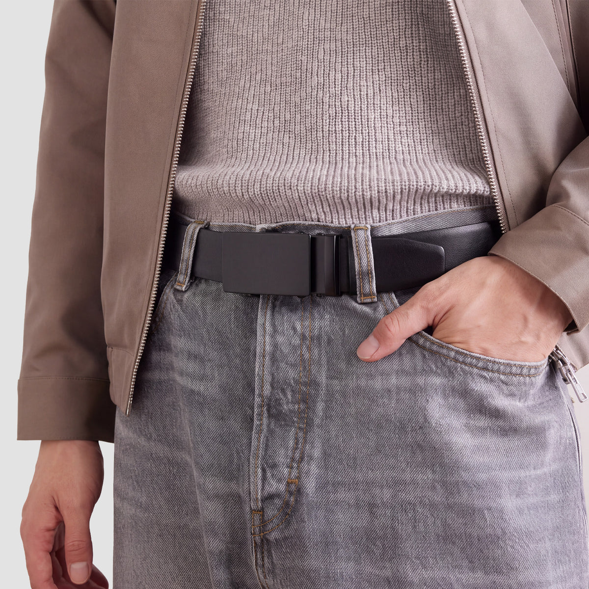 Handcraft Full Grain Sliding Ratchet Belt | 1.38" - JASGOOD OFFICIAL