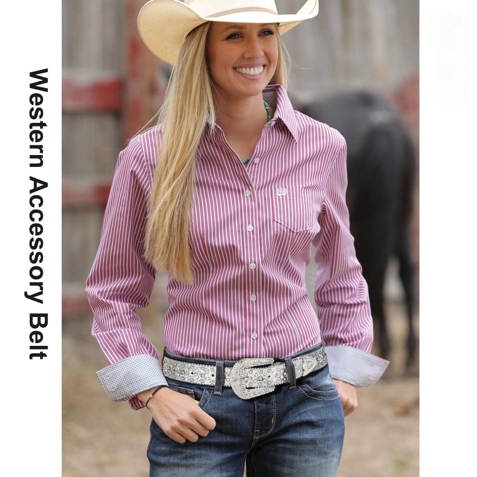 Studded Rhinestone Belts